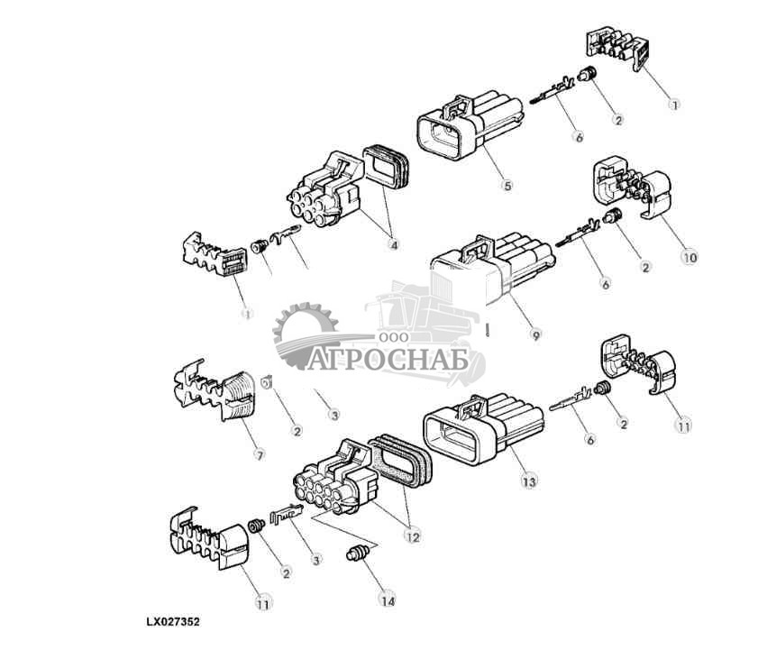 6-, 8- ИЛИ 10-КОНТАКТНЫЕ РАЗЪЕМЫ (METRI PACK) 